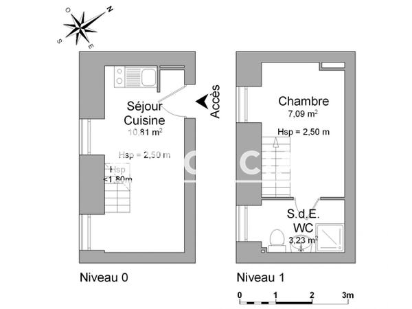 Location Studio 21.13 m² - 6 RUE VOCHAVE Limoges 87000