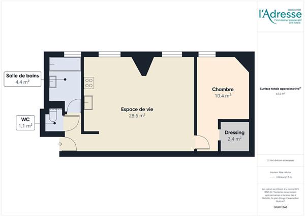 Appartement Champigny Sur Marne 2 pièce(s) 47.46 m2