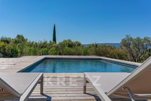Élégance du Mas en pierre sèche, vue spectaculaire du Luberon – Gordes