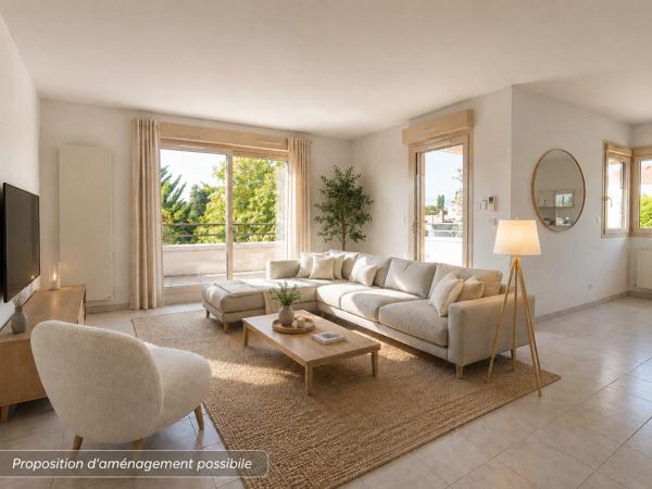 Duplex d'exception – 140 m² habitables (172 m² au sol) – Terrasse, garage, parking – Secteur Mongré