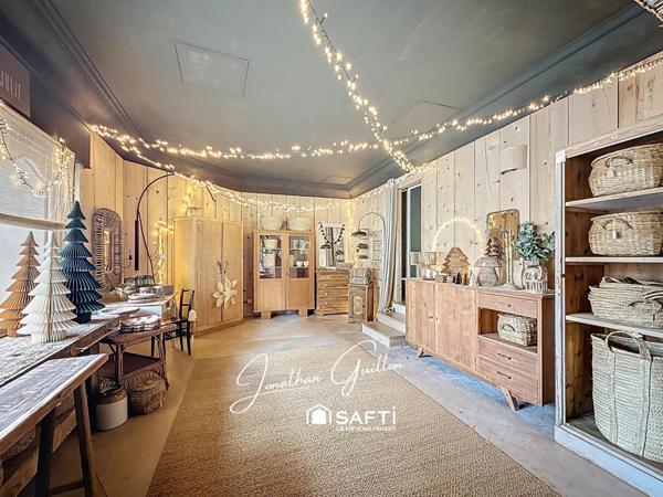 Immeuble composé de locaux commerciaux et d’un appartement – idéal investissement.