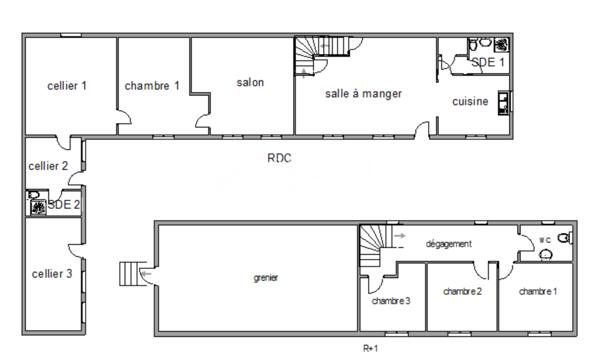 PORDIC, belle propriété, cour carrée Pordic (22590)