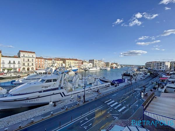 SETE : Centre Ville, Vue Quai, appartement T3, 95 m²