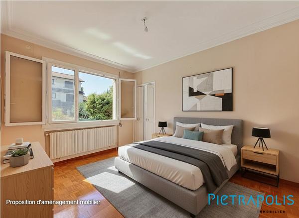 VÉNISSIEUX 69200 (GABRIEL PERI) 10 MIN LYON 8ème – Maison individuelle 130 m² avec 4 Chambres dont studio indépendant, sous-sol complet et terrain clos de 662 m²
