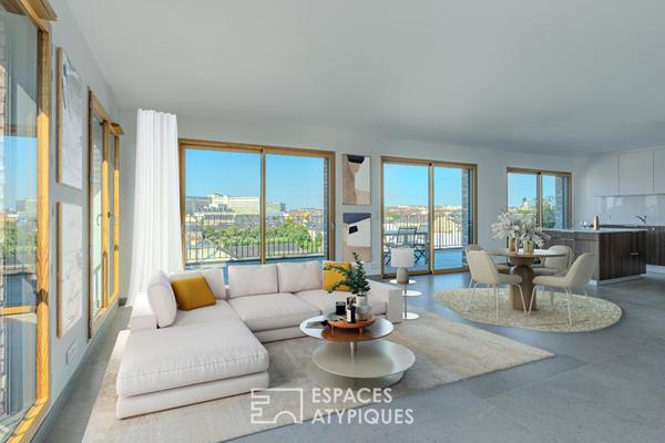 Superbe appartement de 127m2 en roof top avec terrasse