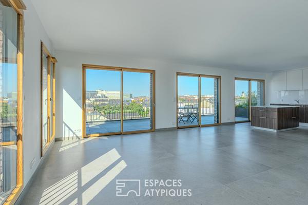 Superbe appartement de 127m2 en roof top avec terrasse