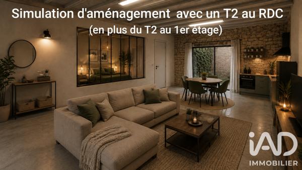 Maison à vendre 2 pièces 47 m² Saint-Maur