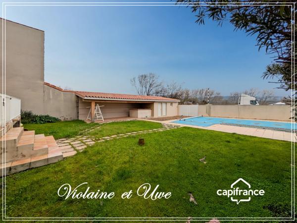 Maison de caractère avec piscine et vaste garage évolutif – Rieux-Minervois