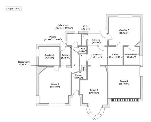 Ensemble immobilier de 3 lots  CUCQ - Axe passant avec forte visibilité