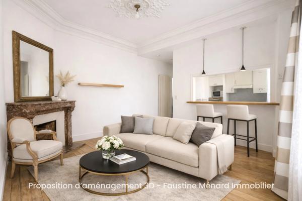 LES VALLÉES – Cachet haussmannien, ascenseur, cave et luminosité à 10 min de Paris