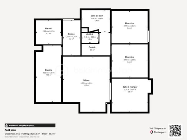 Appartement de 73 m²