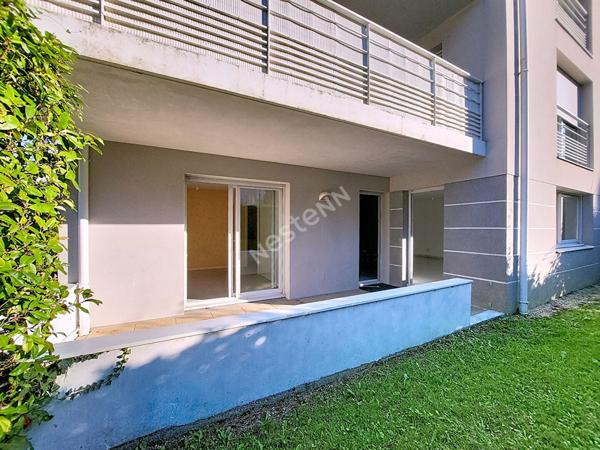 Orvault Haute Vallée - Mulonnière : En vente Superbe Appartement de 75M² en rez de jardin avec terrasse couverte, parfaitement agencé : 4 placards intérieurs, 1 cellier, 1 cave, 1 garage clos.