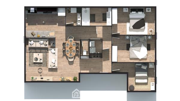 Appartement 91.5 m² à Marseille 13009