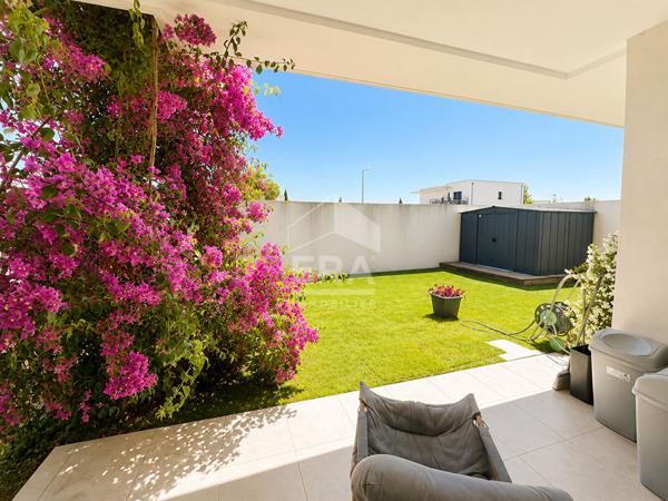 "Mas Roca" Perpignan : Appartement 3 pièces en rez-de-jardin avec garage à vendre