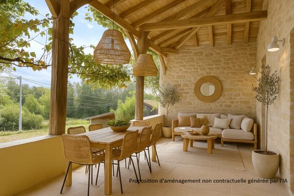 Maison en pierre de 125 m² sur grand terrain