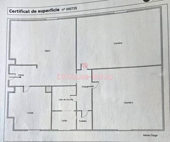 Appartement à vendre 3 pièces de 59 m²
