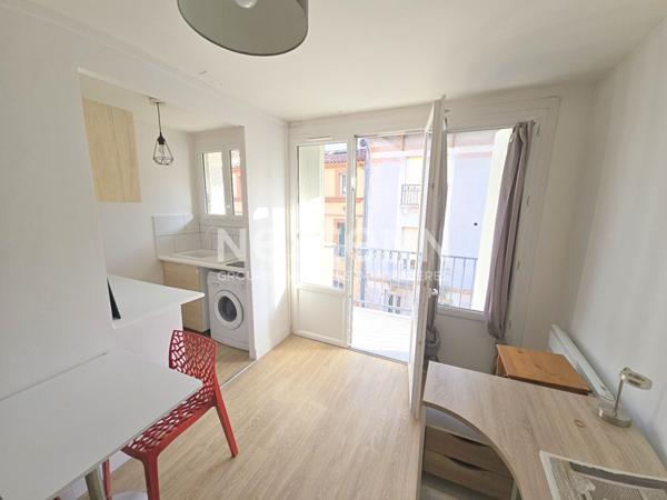 Toulouse quartier jardin des plantes 31400 T1 meublé 19.89m2 parking cellier balcon