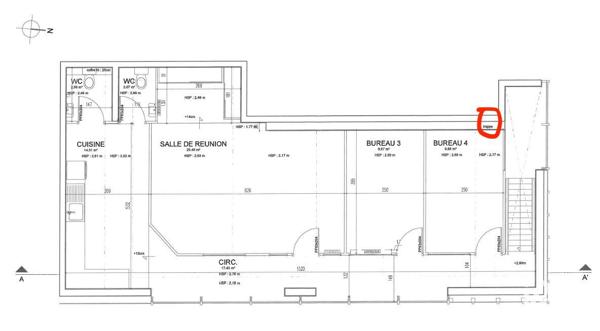 Location bureaux 150 m² Rennes