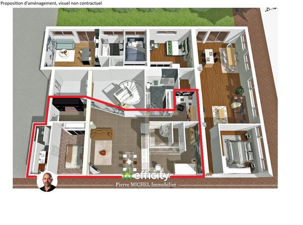 Appartement 3 pièces - 81 m² Exclusivité efficity