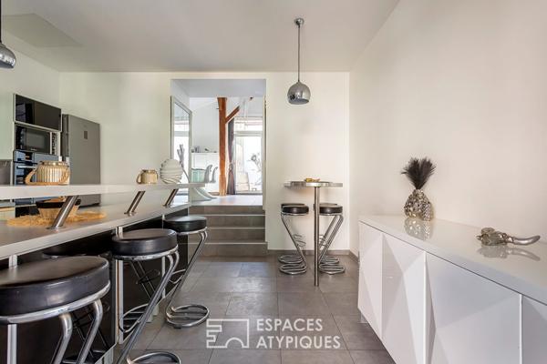 Maison ancienne rénovée avec patio privatif