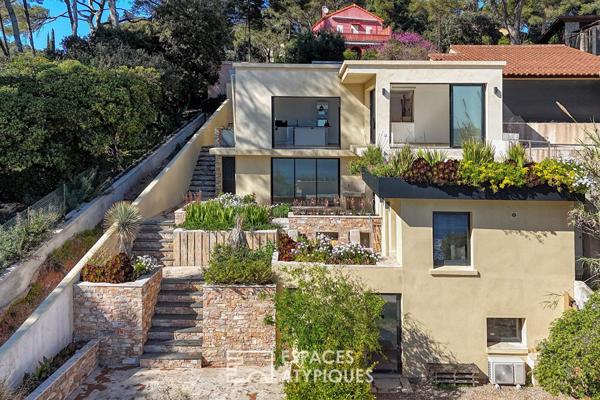 Villa Contemporaine vue mer accès Plage