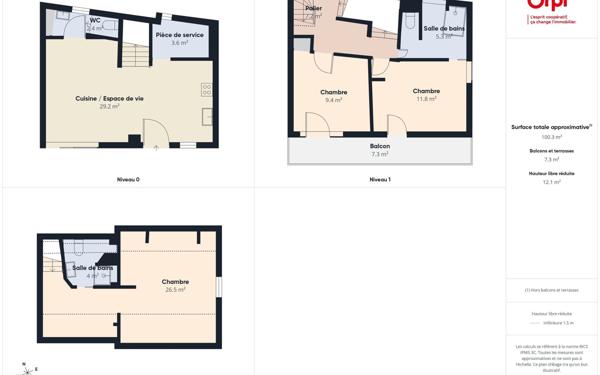 Maison à vendre    4 pièces • 76,81 m2 Jacob-Bellecombette