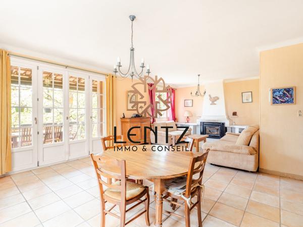 Dans un cadre verdoyant, maison de 123m² sur terrain de 3482m²