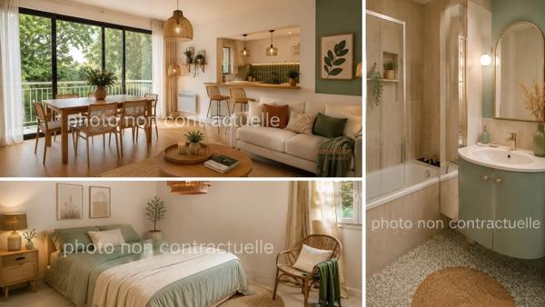 VANNES  – Appartement T2 avec balcon, garage et ascenseur – Quartier de la Madeleine
