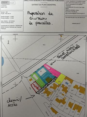 Terrain à Batir à vendre à Saint-Avé dans le Morbihan (56890), ref : 56081-2480