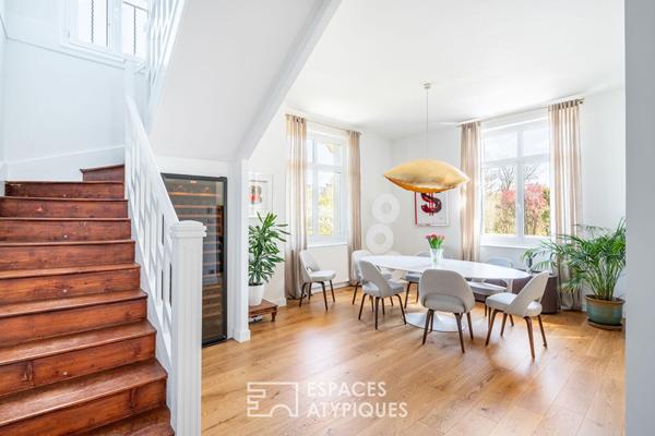 Maison de charme rénovée avec piscine au coeur d’un parc arboré