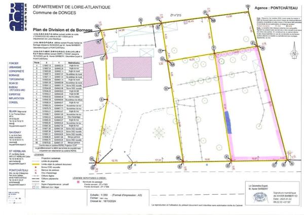 DONGES / Terrain à bâtir - 672 m² - LIBRE DE CONSTRUCTEUR