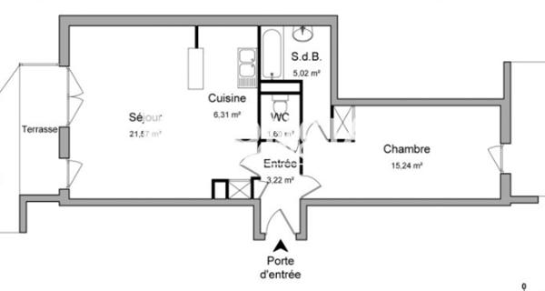 À vendre Appartement 2 pièces 53 m² - Franconville 95130