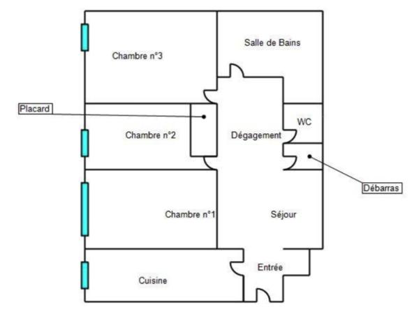 Appartement 4 pièces - 60 m² Exclusivité efficity