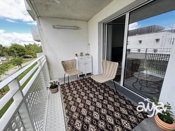 Appartement T3 lumineux avec balcon et parking sécurisé – DPE A – Résidence récente à Saint-Herblain