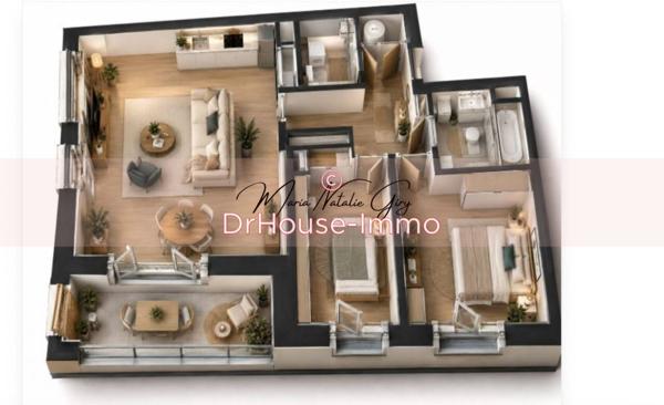 Appartement à vendre 3 pièces de 71 m²
