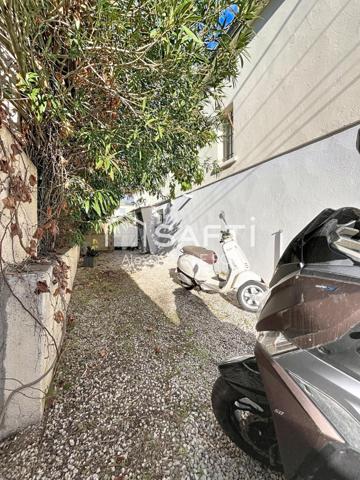 Appartement type F2 avec : Espace de stationnement, Terrasse, Jardin et Atelier !!!!