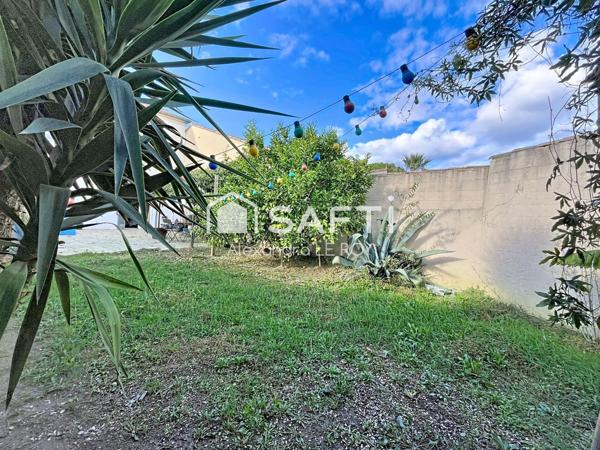 Appartement type F2 avec : Espace de stationnement, Terrasse, Jardin et Atelier !!!!