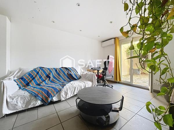 Appartement type F2 avec : Espace de stationnement, Terrasse, Jardin et Atelier !!!!