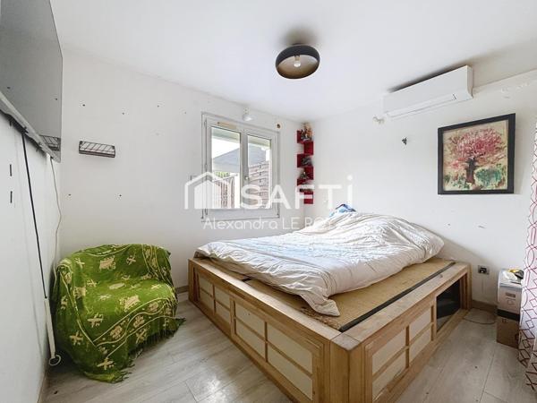 Appartement type F2 avec : Espace de stationnement, Terrasse, Jardin et Atelier !!!!