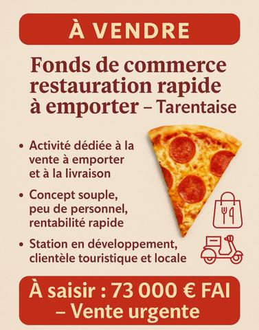 Fonds de commerce à vendre proche de MOUTIERS (73)