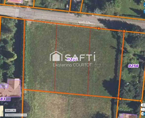 Terrain constructible de 1270 m²