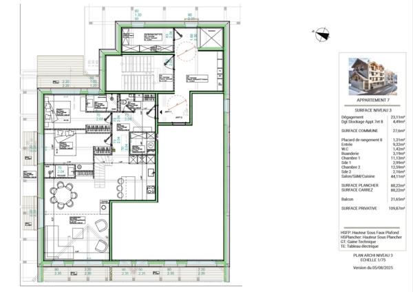 ''LES BUREAUX ET LOGEMENTS DE FERDINAND'' BRIANCON CENTRE VILLE APPARTEMENT DUPLEX T5