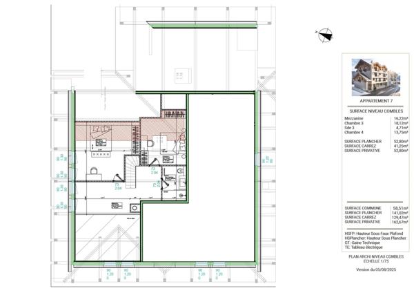 ''LES BUREAUX ET LOGEMENTS DE FERDINAND'' BRIANCON CENTRE VILLE APPARTEMENT DUPLEX T5