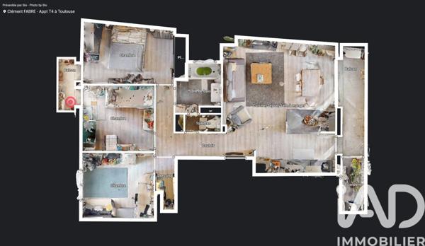 Appartement à vendre 4 pièces 71 m² Toulouse