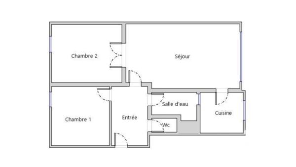 Appartement à vendre 3 pièces 53,4 m² Thiais