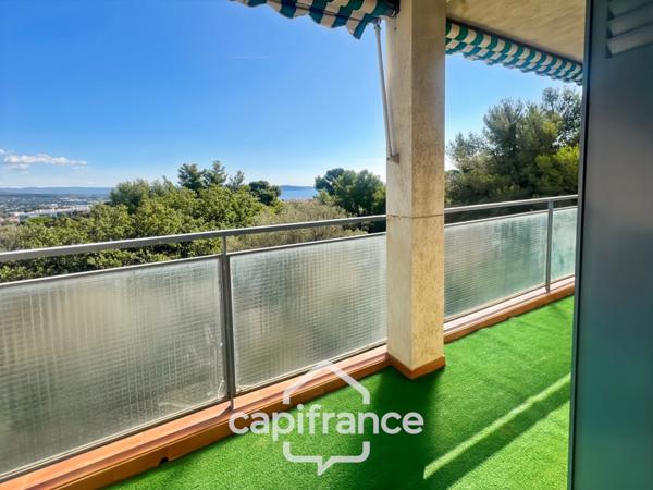 Appartement à vendre 4 pièces LA CIOTAT (13) - 74m2 terrasse vue mer - cave - au calme - à pieds centre ville.