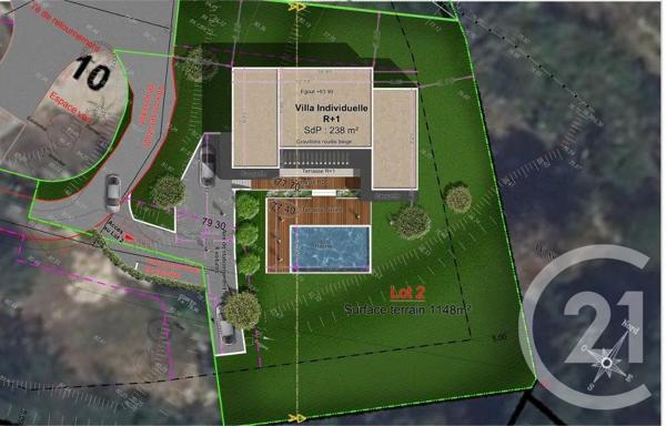 Terrain à vendre  1148 m2 CAGNES SUR MER - 06