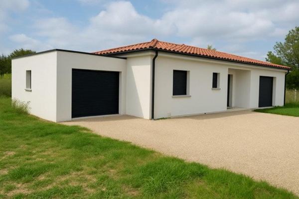 LHERM - Maison de 2025, Plain Pied, T4 de 92m² avec garage isolé de 21m²