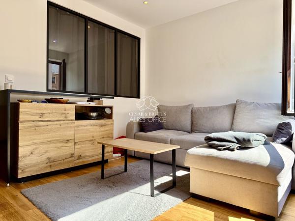 Sallanches hyper centre, appartement 2 pièces, 1 chambre, 26,56 M2, balcon/ loggia, cave;