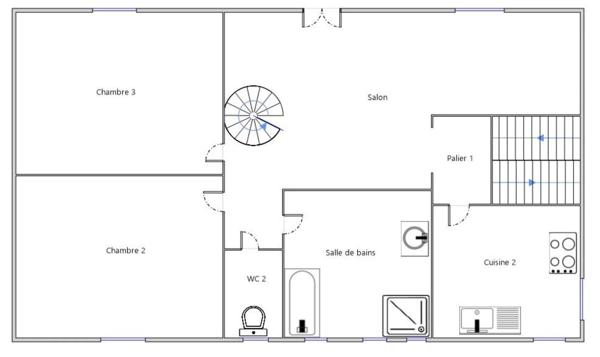 maison 7 pièces-garage-jardin
